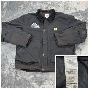 Carhartt Full Swing Cryder Jacket Mens L Black Insulated Work Coat 103372 001